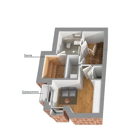Hébergement de vacances Newly Built House With Sauna Close To 1